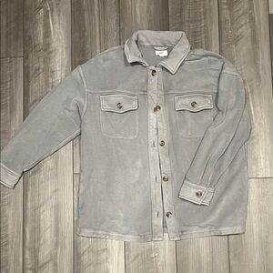 Aerie Gray Trucker Jacket